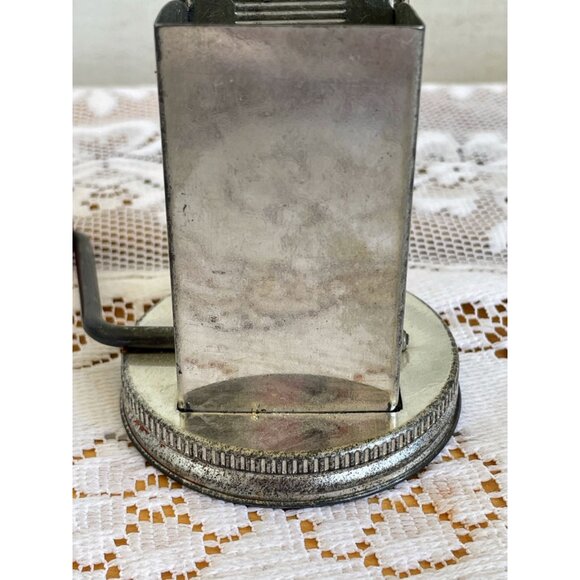 Vintage 1930s Nut/Spice Chopper Glass Jar Metal Farmhouse Decor - Picture 5 of 14